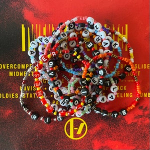 Twenty One Pilots Beaded Bracelet - Clancy Tour - Concert Trading - Handmade - TØP