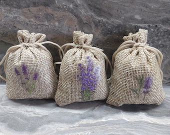 Sacchetti profumati alla lavanda/Deodorante naturale alla lavanda secca/Set di 3 sacchetti profumati