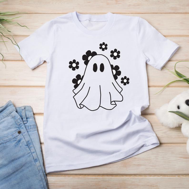 Ghost T Shirt Designs, Unique Ghost Tee, Spooky Shirt, Halloween Shirt ...