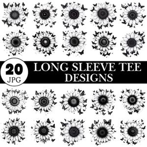 Grafik-Langarm-T-Shirt: Weiche Baumwolle, einzigartige Designs (JPG-Datei herunterladbar