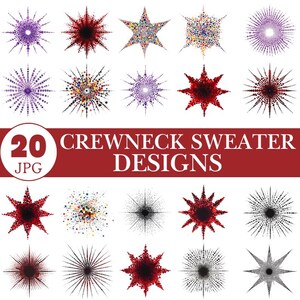Minimalist Crewneck Sweater Design: Cozy Fashionable Apparel (JPG File Download