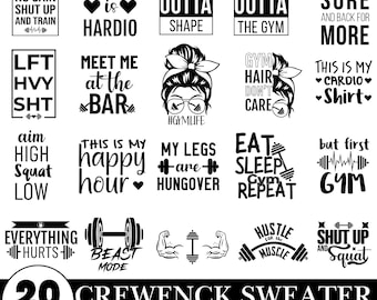 Projekt SVG siłowni: kardio, trening, fitness (plik SVG)