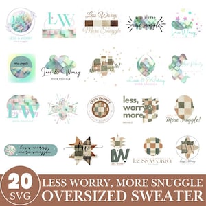 Oversized Sweater Designs: Cozy Winter SVG (Digital Download)