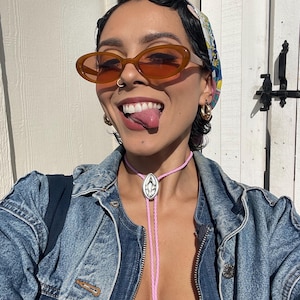 Female Anatomy Silver Bolo Tie