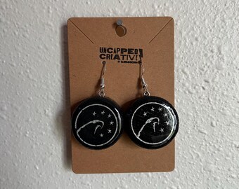 Eagle Rare Bourbon Bottle Cap Earrings