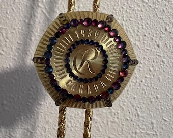 Bedazzled Crown Royal Cap Bolo Tie