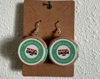 Boucles d'oreilles en liège Union Mezcal