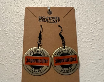 Boucles d'oreilles bouchon de bouteille Jagermeister