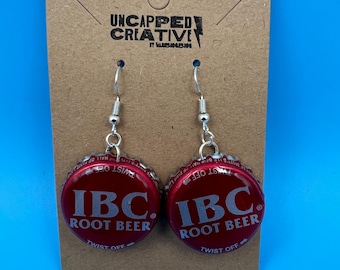 IBC Root Beer Bottle Cap Earrings