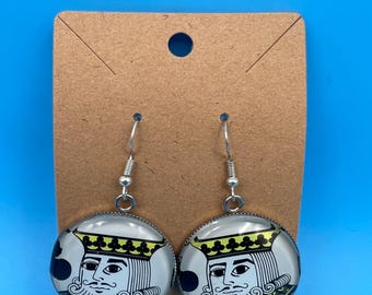 Playing Card Jack Earrings
