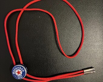 Heineken Zero Beer Bottle Cap Bolo Tie