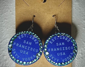SKYY Vodka Handmade Earrings