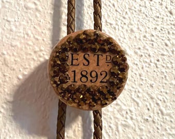 Balvenie Single Malt Scotch Bottle Cap Bolo Tie