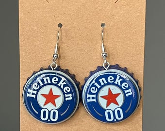 ハイネケン 0.0 ビール瓶キャップ イヤリング