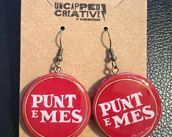 Boucles d'oreilles bouchon de bouteille Punt e Mes