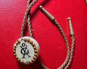 Jeweled Mezcal Vago Bottle Cap Bolo Tie