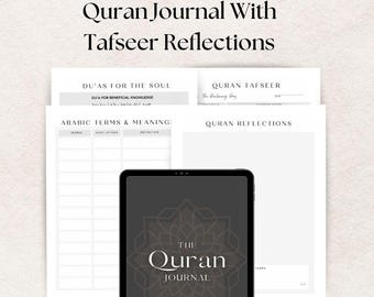 Journal du Coran | Planificateur d'études et de réflexions islamiques | Téléchargement numérique pour les femmes musulmanes