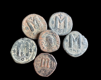 LARGE BYZANTINE COINS- Good Details- Ancient Post Roman History- Early Christianity- Guaranteed Original