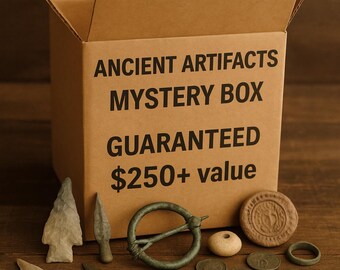 ANCIENT ARTIFACTS- Mystery Box!- Items from Ancient America, Romans, Greek, Bronze Age, Iron Age and more!