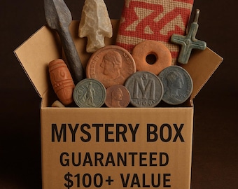 ANCIENT ARTIFACTS- Mystery Box!- Items from Ancient America, Romans, Greek, Bronze Age, Iron Age and more! 100+ VALUE