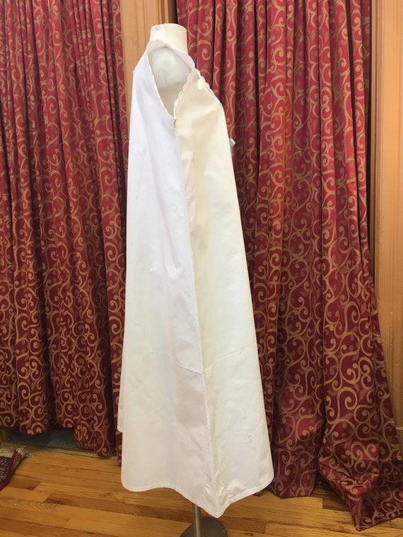 1920s, 48" bust, white cotton chemise - image 3