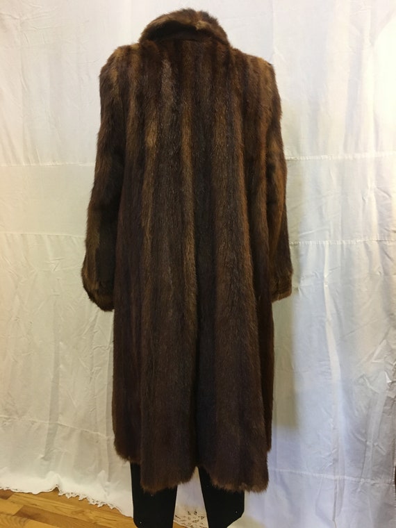 1950s, 40" chest, full length ,medium brown  musk… - image 3