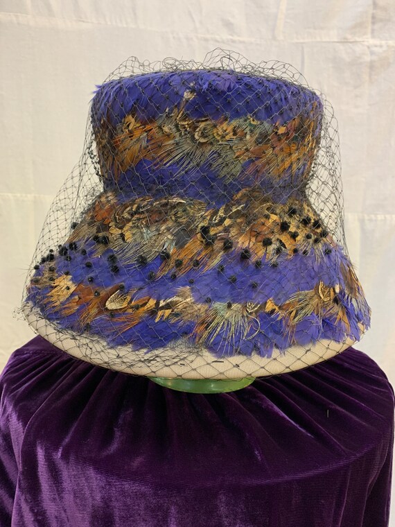 1960s, 6"× 7" , pill box hat - image 2