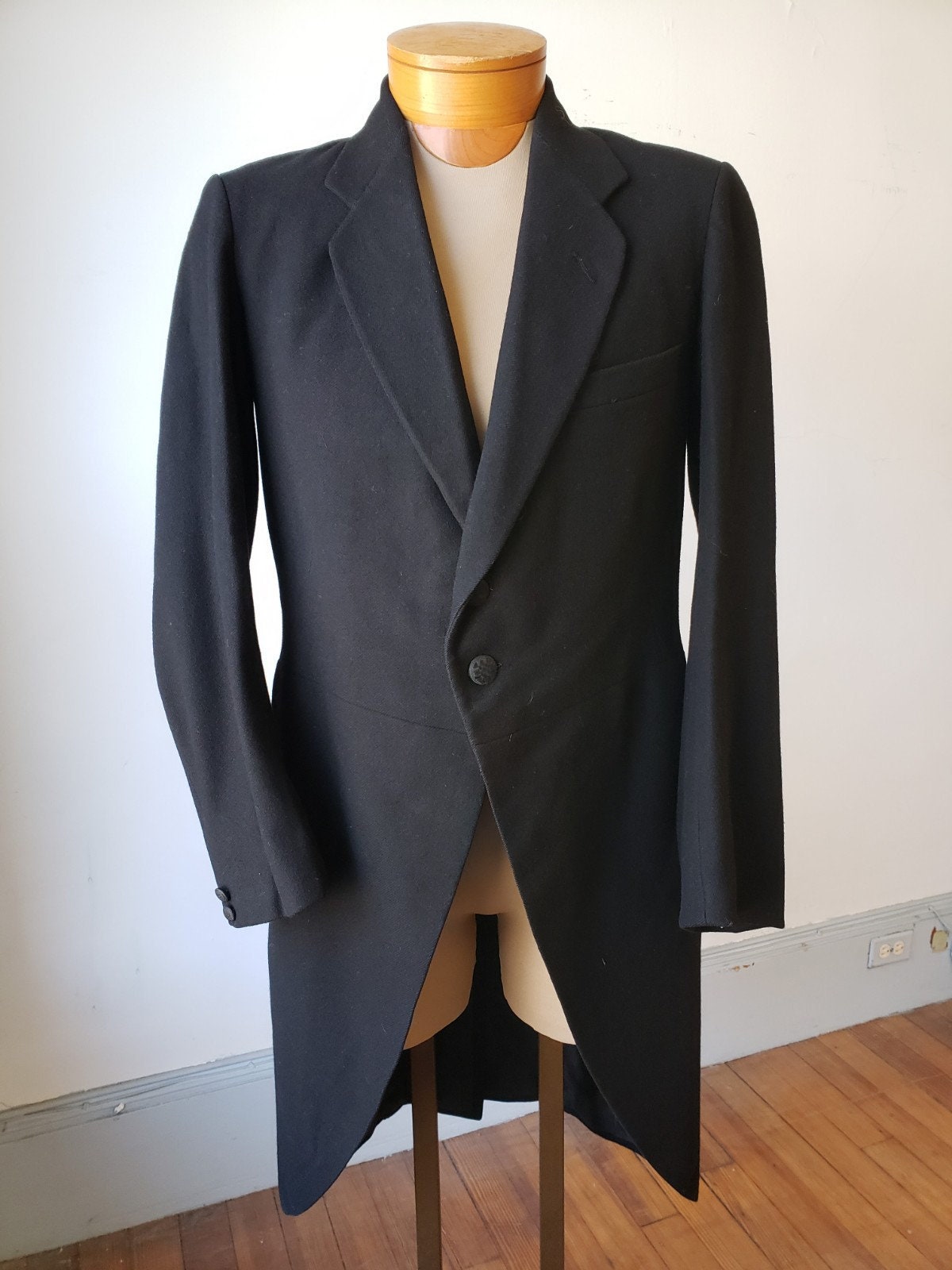 1890s, 38 Chest, Black Wool, Single Breasted Frock Coat. - Etsy