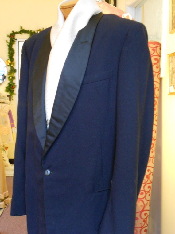 1950's, 44" chest, tux suit jacket, 38" suit pant… - image 3