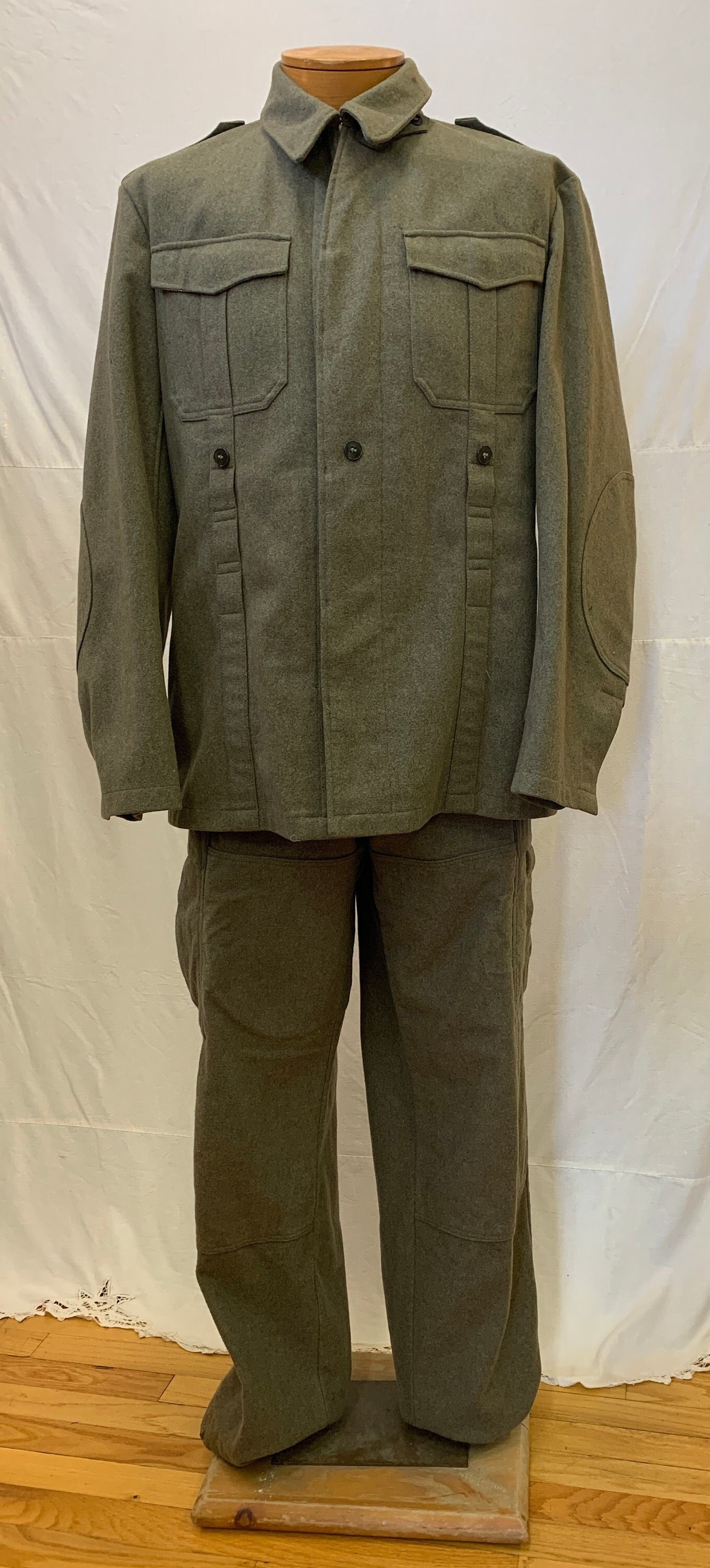 50s German militaryドイツ軍　ウール ダブルブレスト 1950s, 42