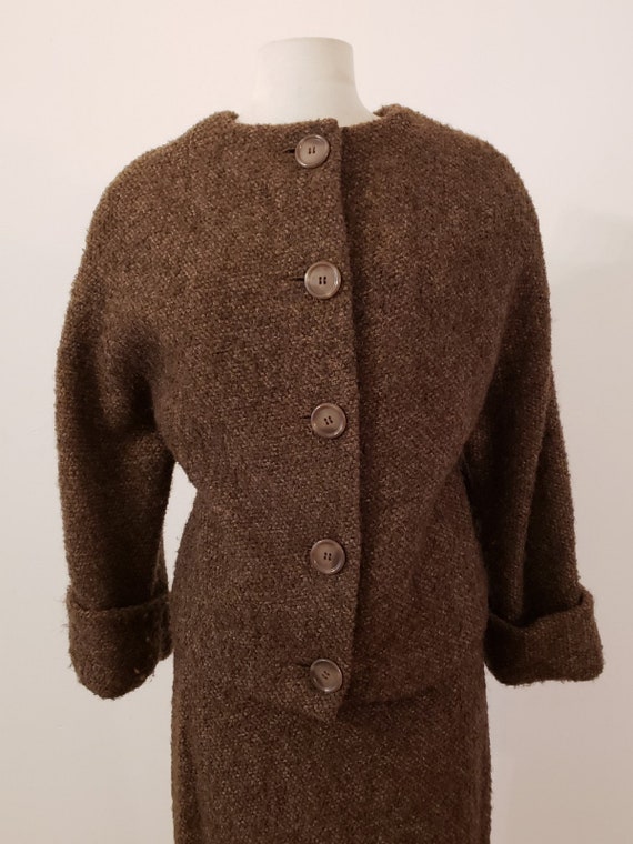 1960s, 38" bust, Italian wool tweed suit