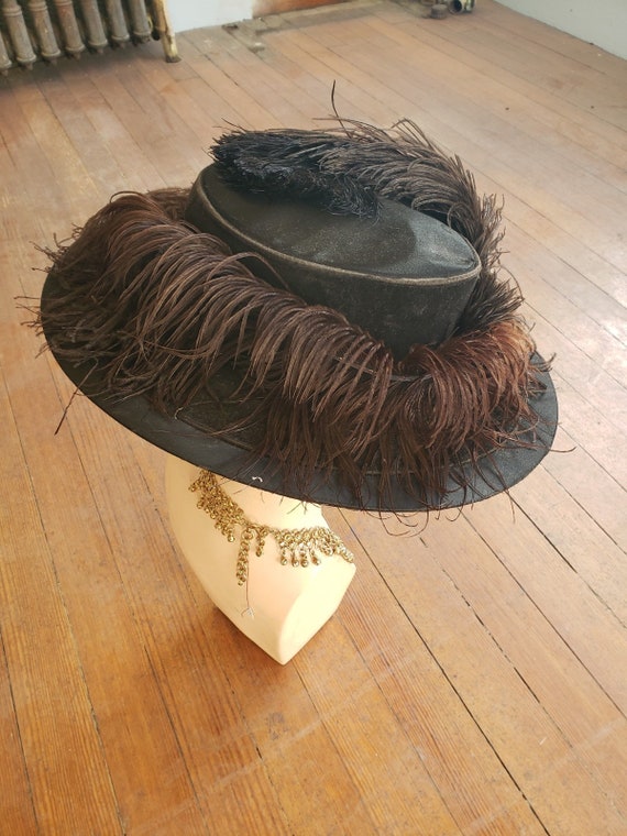 1905 Edwardian, wide brimmed hat - image 4
