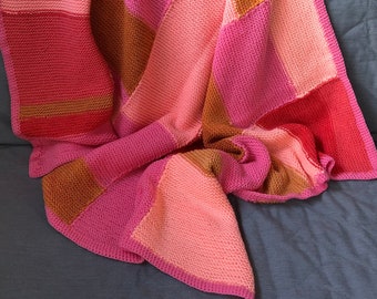 Summer Sunset - Knit Throw Blanket