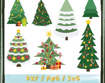 Impresión artística digital de árbol de Navidad: decoración de pared navideña