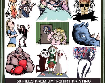 Diseño de camiseta de zombi / Ilustración de terror de no muertos (descarga digital)