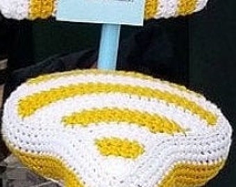 Patron au crochet : housse de selle de vélo