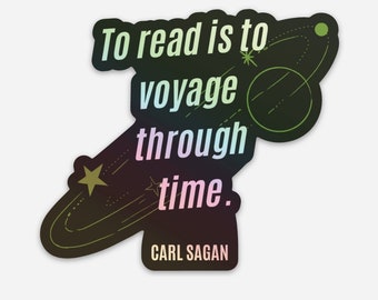 Carl Sagan holographic sticker