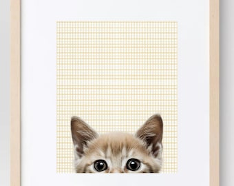 Baby kitten Art for Nursery
