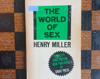 Vintage The World of Sex by Henry Miller "First American Printing" (Grove Press, 1965, First [American] Edition)