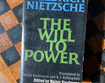 Vintage The Will to Power by Friedrich Nietzche (First Edition PAPERBACK, 1968, Vintage Books [Random House])