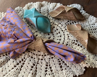 希少なヴィンテージ陶器ナプキンリング (4) - Etsy 日本