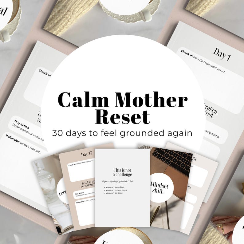 30 Day Calm Reset for Moms | Emotional Reset and Self Care Printable - Etsy