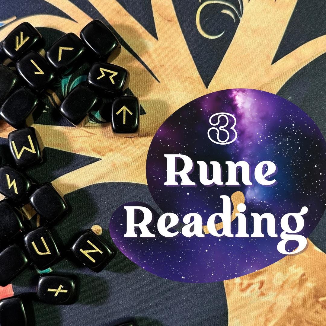 Same Day Live Rune Reading/ Three-rune Love Career Romance Experienced ...
