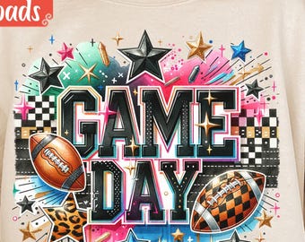 Game Day Football Png,  Football Shirt, Game Day Shirt, Football Clipart, Football Season Png,