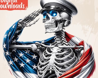 Us Patriotic Navy Skull Salute Png, US Navy Clipart, Veteran Shirt png, Navy Dad Png, Navy Marine Png, Combat War Scene, Memorial Day Png