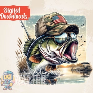 Bass Fishing Png, Files for sublimation, Hunting Png, Bass Fishing Shirt, Funny Fishing png,  Hunting Clipart, Lake fishing Png, Fishing Png