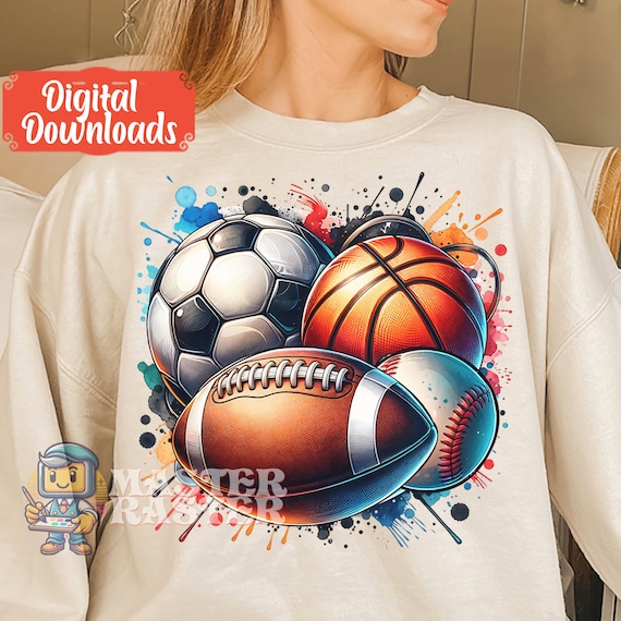 Sports Balls Png, Soccer Png, Game Day Shirt png, Sports Dad Clipart, American Football Png, Basketball Ball jpeg, Baseball, Sport Feast jpg