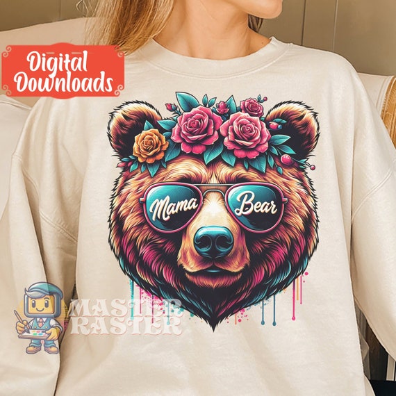 Mama Bear Png, Files for sublimation, Mama Png, Mama Shirt, Mama Bear Shirt, Mama Clipart, Digital Downloads, DTF, Gift for Mama Png