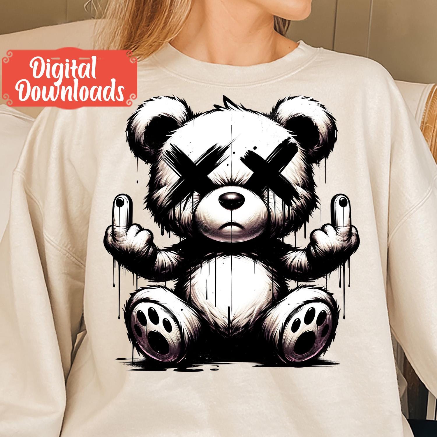 Teddy Bear With X Eyes - Etsy