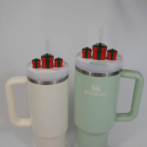 Stanley Lid Topper, Christmas Present Trio 20oz, 30oz & 40oz Tumbler Accessories, Lid Quencher Cup Straw Cover Holiday Cheer Winter Vibes